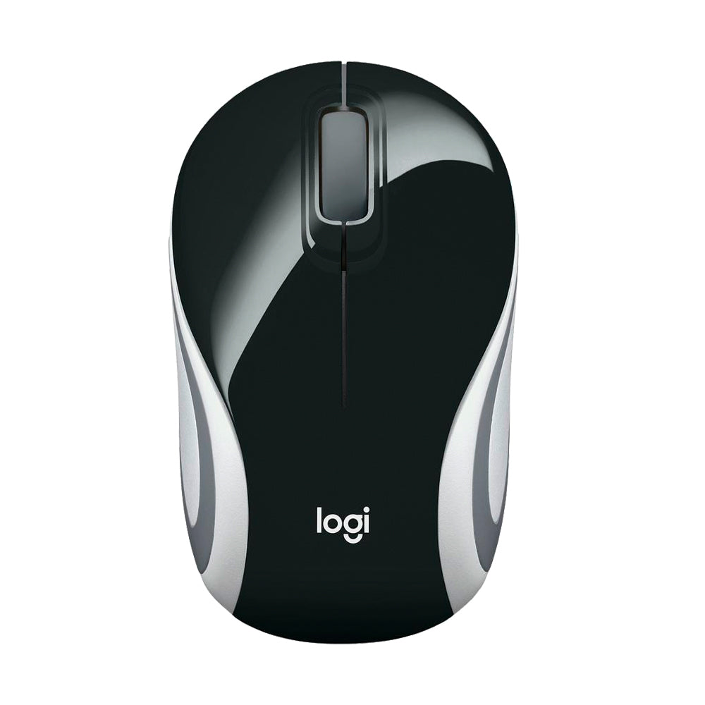 Mini Mouse Sem Fio Logitech M187 Com Receptor Conexão USB e Pilha Inclusa - Preto
